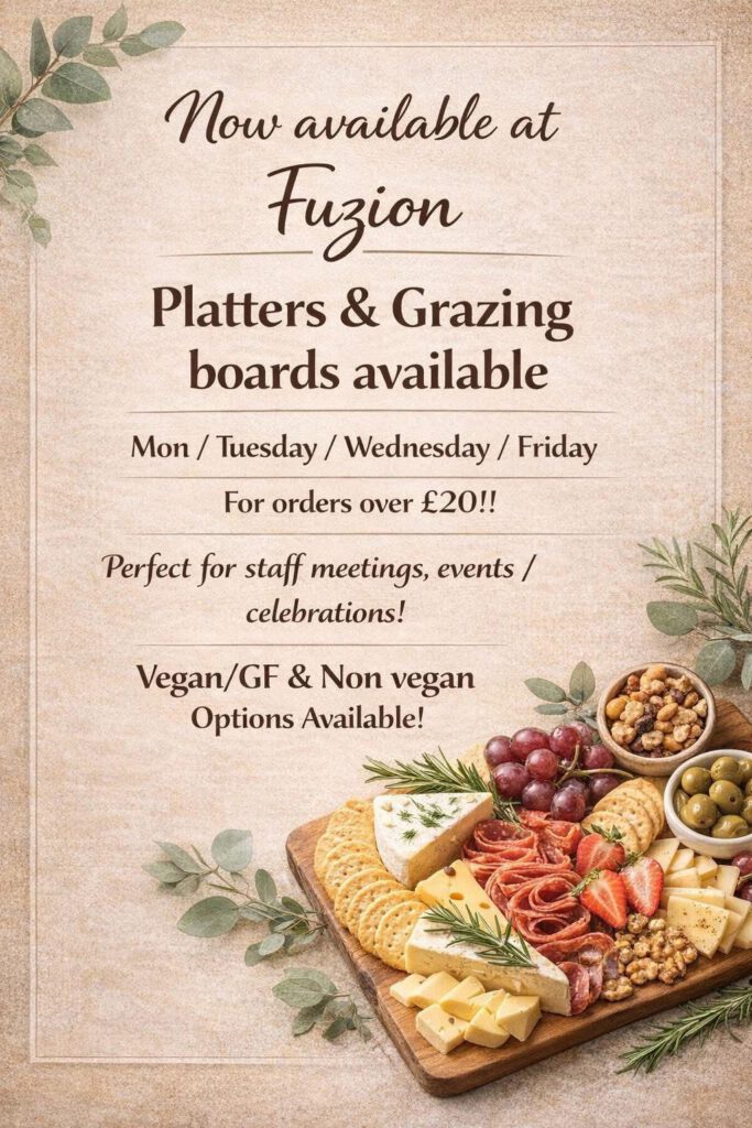 New Grazing Platters & Sharing Boards Now Available at Fuzion Food & Mood